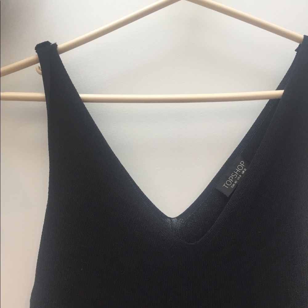 Knit cropped blouse